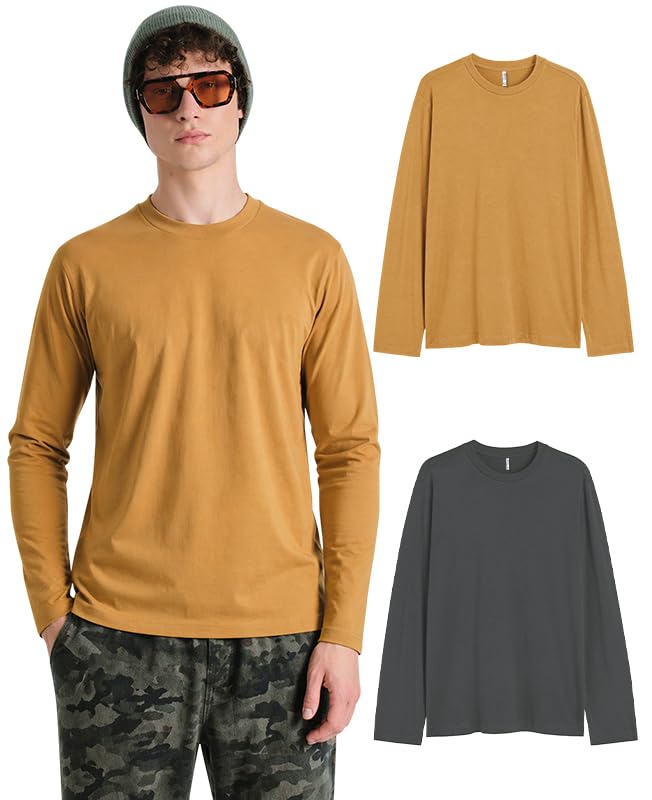 Image of Sleepynuts Regular fit Cotton Full Sleeve Plain T-Shirt for Men (Pack of 1,2,3 Size Small to 3XL)