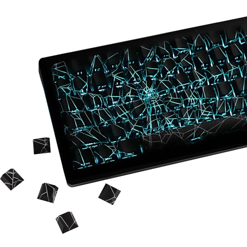 YMDK Spider Web 140 Keys Keycaps Side-lit Shine Through PBT+PC Cherry Profile Five-Sided Dye Sub Custom Keycap for MX Mechanical Keyboard 61/64/68/84/87/100/104/108 Layout YMDK Spider Web 140 Keys Keycaps Side-lit Shine Through PBT+PC Cherry Profile Five-Sided Dye Sub Custom Keycap for MX Mechanical Keyboard 61/64/68/84/87/100/104/108 Layout