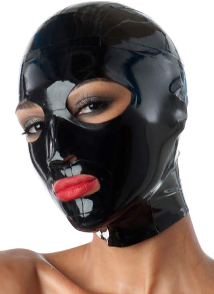 Latex Rubber Reinforced Full Face Hoods Masks 0.4MM (Made-to-measure)