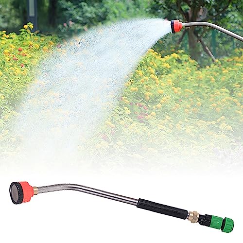 Asta di irrigazione in metallo, per giardino, in acciaio inox, professionale, per irrigazione, da giardino, con doccetta da giardino, sistema di irrigazione per piante (1/2 pollici)