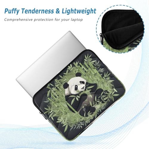Funda para portátil panda eats bamboo 13-14 pulgadas miniatura 5