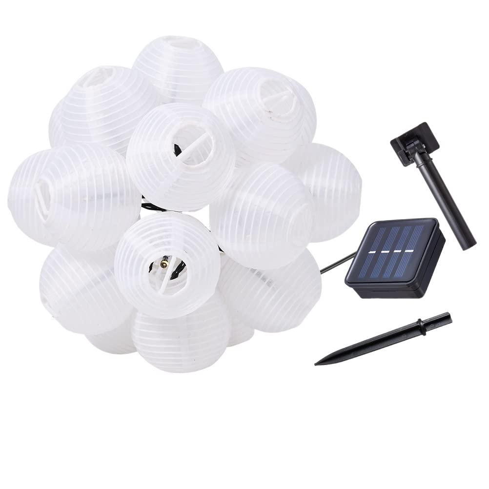Oświetlenie zewnętrzne Solar String Light Lantern 10/20/30 Oświetlenie zewnętrzne LED Fairy Lights Świąteczne oświetlenie dekoracyjne Święta świąteczne Do dekoracji ogrodów i dziedzińców (Color : 20