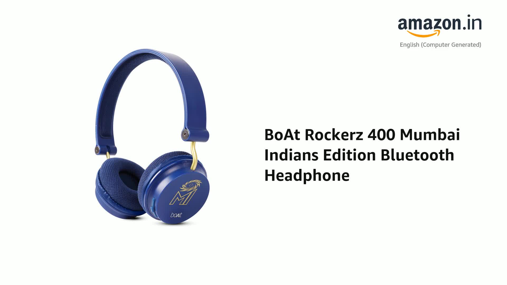 boAt Rockerz 400 Mumbai Indians Edition 