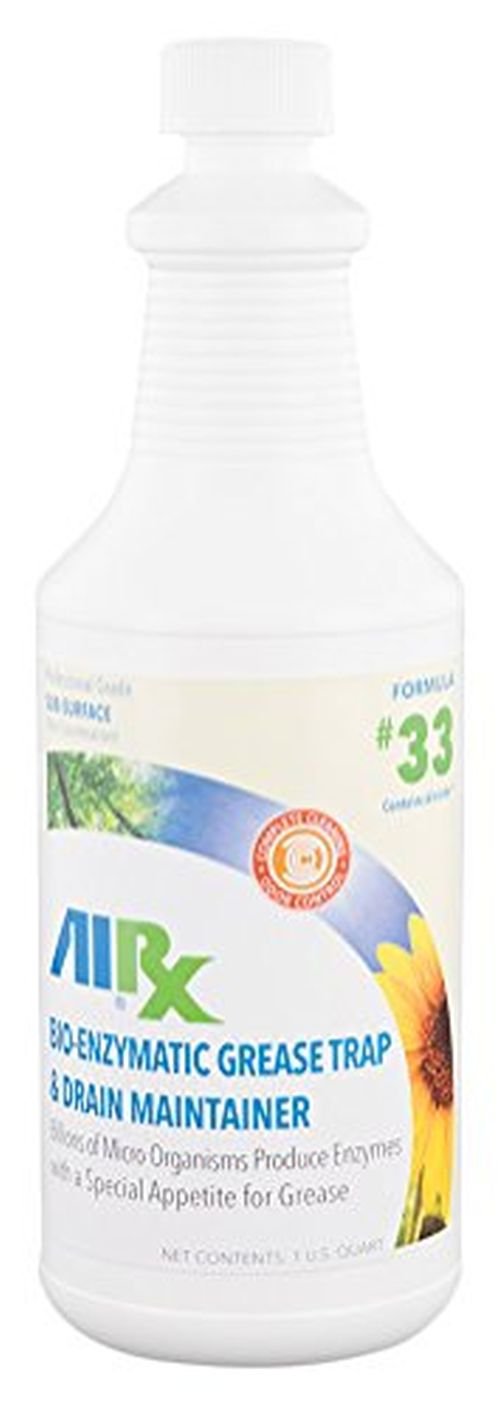 Buy Airx RX 33 BioEnzymatic Grease Trap & Drain Maintainer, 1 Quart