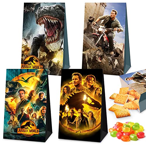 Jurassic World Bolso de Fiesta 12 Piezas,Fiesta Decoración,Jurassic World Bolsas de Regalo,Bolsa de...