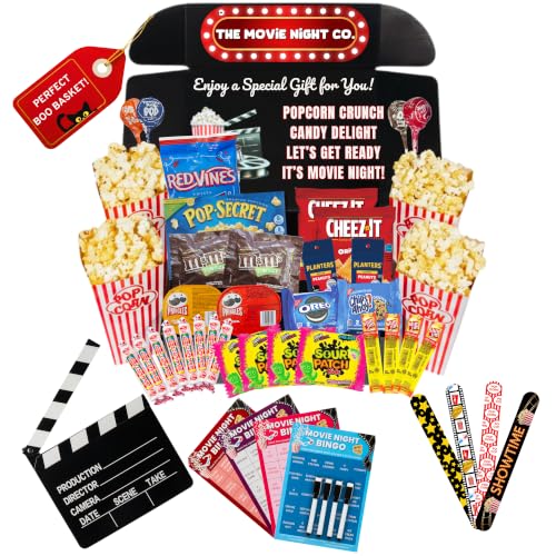 Movie Night Gift Basket 42-Piece Movie Night...
