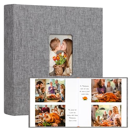 Album photo en lin haut de gamme à pochettes pour conserver vos souvenirs