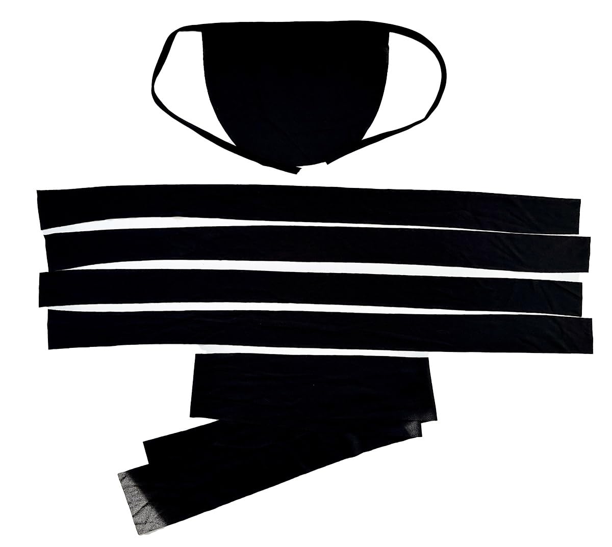 Tante Tina Costume da Ninja per Bambino - Ninja Costume con Cappuccio, Maniche Lunghe, Pantaloni e Cintura - Rosso/Nero - Taglia L (140) - Indicato per i Bambini dai 7 ai 10 Anni