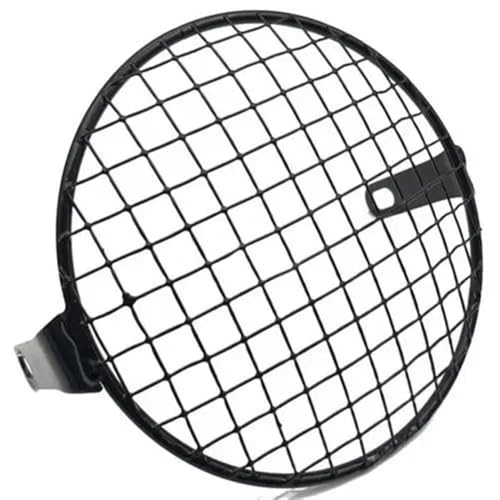 Grille phare moto universelle pour éviter les bris de glace en métal noir carré