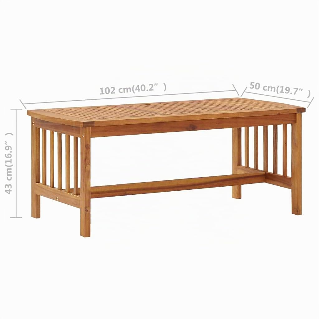 vidaXL Set Divani da Giardino 4 pz con Cuscini in Massello di Acacia