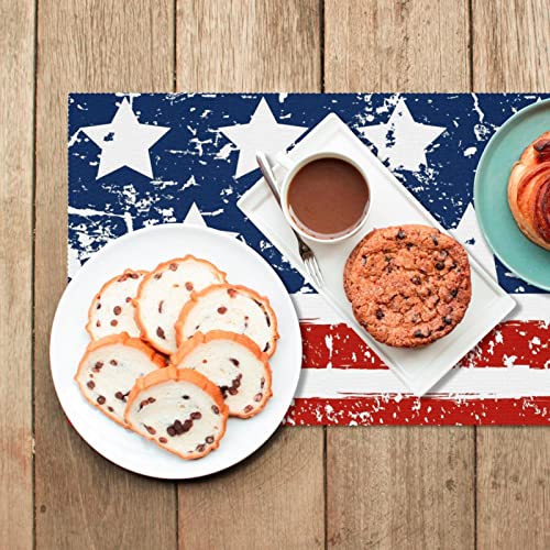 Sets de table Happy 4Th of July pour protéger la table des plats chauds