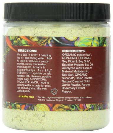 Vogue Cuisine Beef (Vegetarian Beef) Soup & Seasoning Base 12oz - Low Sodium, Gluten Free, All Natural Ingredients