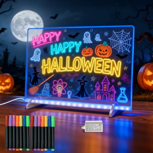 Signsxcel LED Note Board with Highlighters