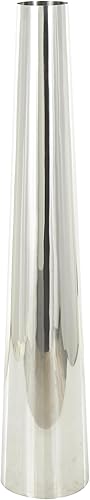 Miniatura 6 de Deco 79 Jarrón de aluminio 9 x 9 x 31 pulgadas plateado