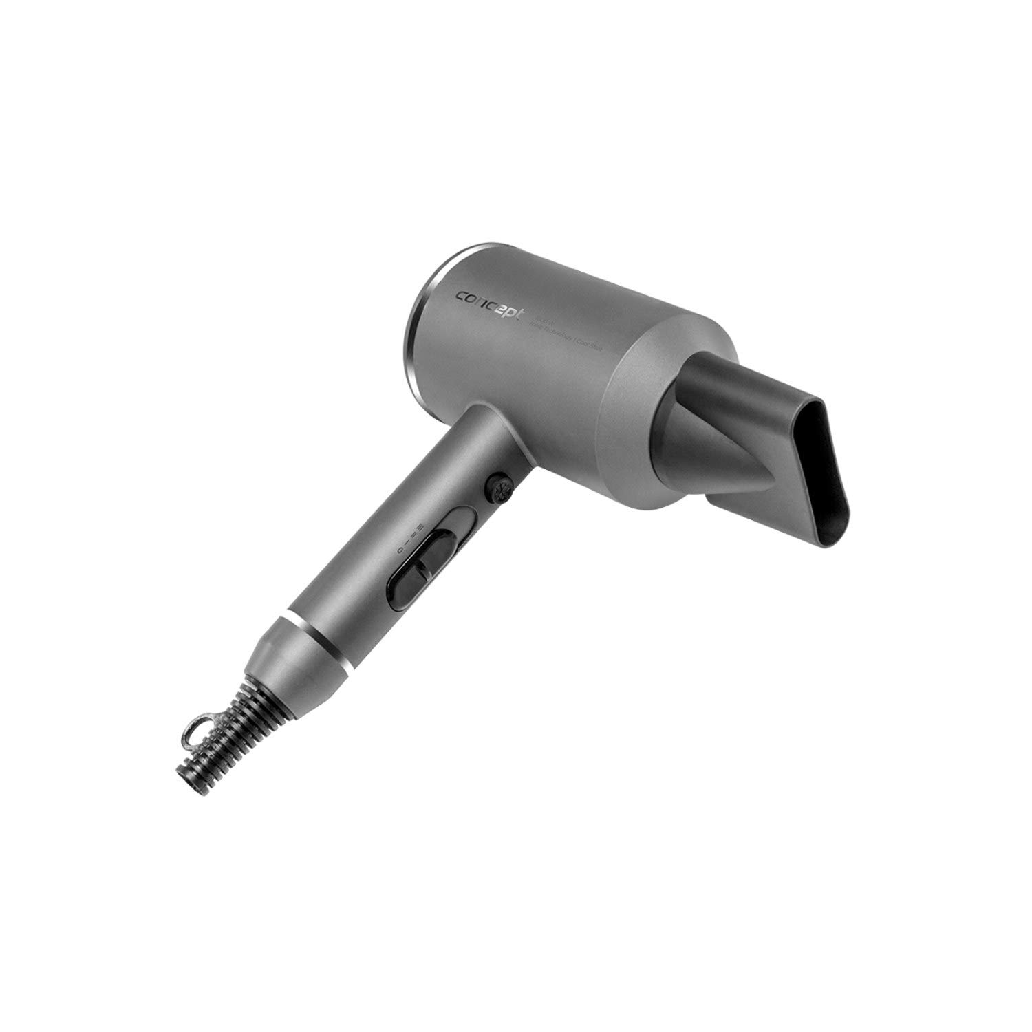 Concept Titan Care VV5750 Hair Dryer with Ioniser 3 Temperature Levels and 2 Air Flow Speeds 1600 W Matt Grey