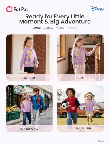 Disney Princess Rapunzel Girls Zip Up Hoodie Fall & Winter Clothes 8-9Y - image 7