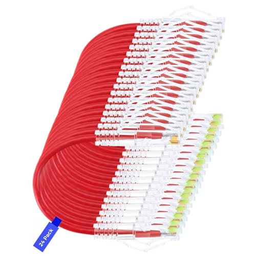 Cat6 Ethernet LAN Patch Cable | Gigabit Network Cable for Router, Switch, Patch Panel & Server Rack | UTP RJ45 | Professional Structured Cabling (24, RED, 20 FT)