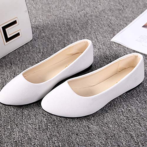 Women Girls Solid Big Size Slip On Flat Shallow Comfort Casual Single Shoes House Shoes Size 6 Women3