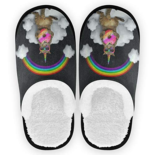 Visesunny Modern Cute Funny House Slippers for Women Men - Unisex Indoor Outdoor