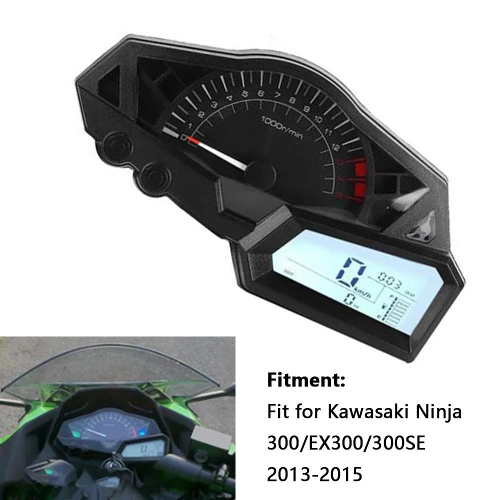 Obrotomierz Prędkościomierz Moto Bike pasuje do Kawasaki 300/EX300/300SE 2013-2015