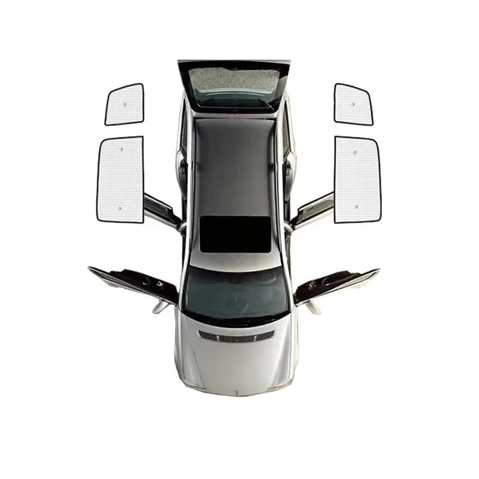 Parasol Para Parabrisas De Coche Protección Privacidad Accesorios Para VW Para 1T 2003-2014 2015 Parasol Coche Magnético(Rear Windows)