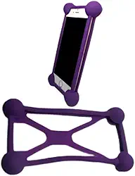 Capinha Celular Borracha Elástica Protetora BOLINHA Anti-Impacto Anti-queda Capa Celular Universal Bumper Bomper Silicone (roxo)