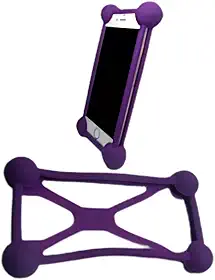 Capinha Celular Borracha Elástica Protetora BOLINHA Anti-Impacto Anti-queda Capa Celular Universal Bumper Bomper Silicone (roxo)