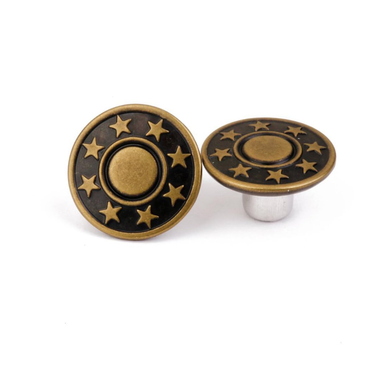 EXCEART 3 Set Da 17 Mm A Forma Di Stella Per Jeans Bottoni in Ottone Kit Di Fissaggio Verde Facili Da Installare Martello Per Lavori Di Cucito E Artigianato 50 Pezzi*3