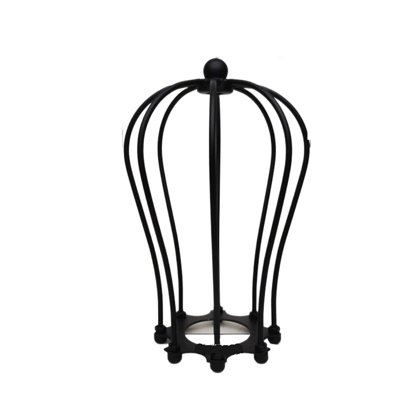 Quxetlryz One Color Metal Lamp Cover Finished Iron Cage Lampshade Vintage Diy Shade Industrial Retro Metal Lighting Accessories(Size A)
