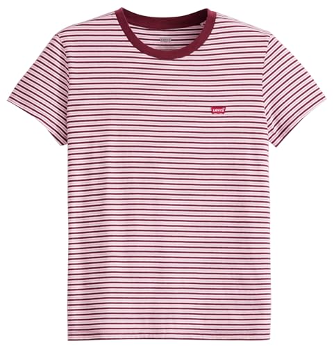 Levi's Damen Perfect Tee,Anita Stripe Zinfand,L
