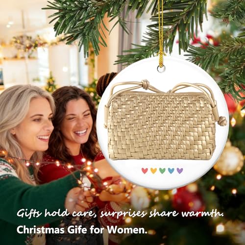 Bolso de bandolera tejido para mujer, pequeño y ligero miniatura 5