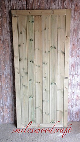 Smileswoodcraft Wooden Garden Gates (83cm (L) x 180cm (H) x 5cm (W))