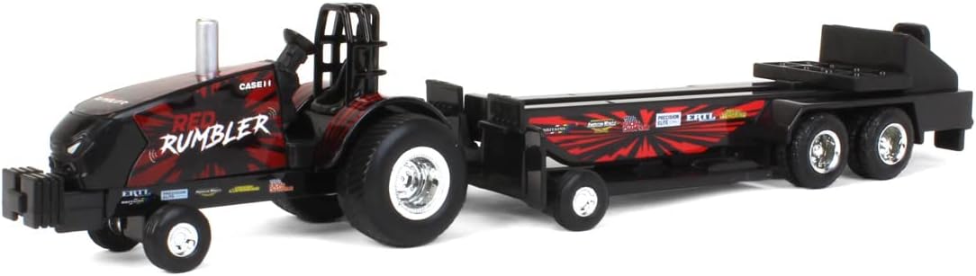 Case IH 1/64 Magnum Red Rumbler Pulling Tractor with Pulling Sled