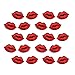 Amosfun 10 Paar Brustwarzenabdeckungen Brustblätter für Frauen Rote Lippen Brustwarzen Aufkleber Urlaub Brustwarzenabdeckungen Selbstklebende BH-Pad