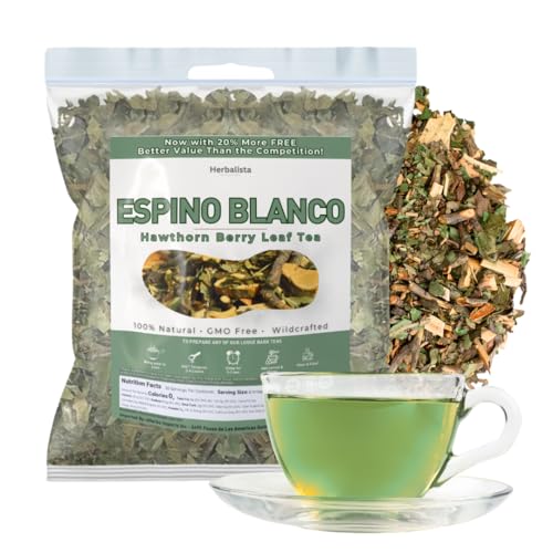 Herbalista - Viral 5oz (141g) Espino Blanco Te Herbal (Hawthorn Berry) Herbal Tea - Premium Hoja de Calidad | 100% All-Natural Loose Leaf| Non-GMO Mexican Herbal Tea Wildcrafted.