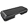 PRISP Professional Aerobic Stepper, 3 Levels (4/6 / 8 in - 10/15 / 20 cm), Large Adjustable Exercise Step Platform; 110 x 42
