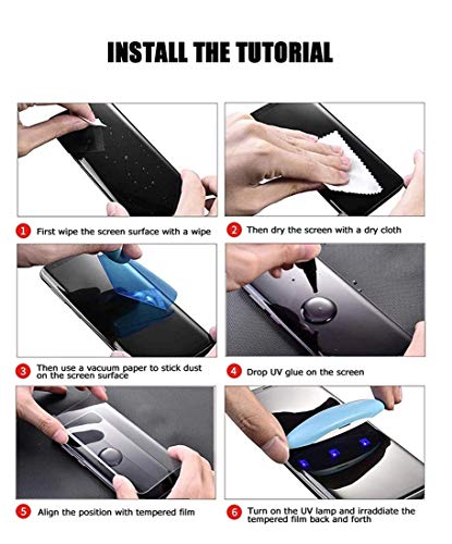 Image of UV Tempered Glass for OnePlus 7 Pro /OnePlus 7T Pro Advanced Border Less Full edge to edge Full Screen Coverage UV Screen Protector Guard with Installation Kit - Pack of 1