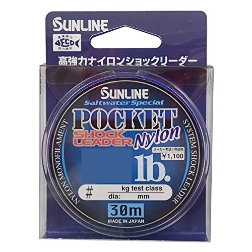 Pocket Shock Leader Nylon No6 25Lb 30m