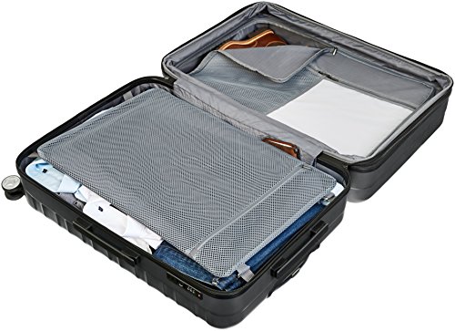 Image of Amazonbasics Premium Polycarbonate Hardside Spinner Luggage With Built-In Tsa Lock - 2-Piece Set (21 inch, 30 inch), Grey