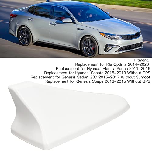 Replacement for Shark Fin Antenna,Antenna Cover Optima 2015,Antenna,Car Shark Fin Antenna Cover 96219 D5000EBQK Roof Aerial Base Replacement for Optima 2014-2020 Grey(White)