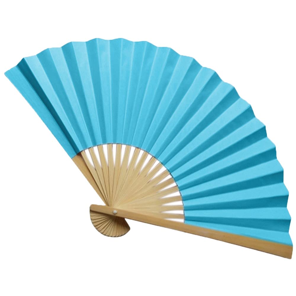 METTEOR Folding Fan Traditional Chinese Fans Hand Held Fans Paper Bamboo Folding Fans Handheld Folded Fan For Church Wedding Hand Holding Fans Decor