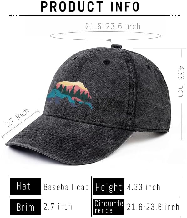 Negi Retro Baseball Cap Denim Hat for Women Female Washed Distressed Adjustable Dad Hats Unconstructed Cotton - Image 3
