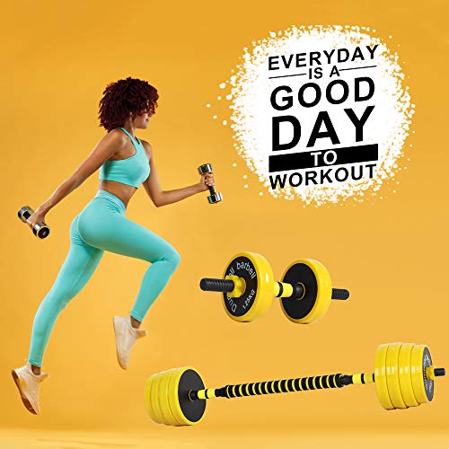 Cdcasa Adjustable Dumbbells, Free Weight Set, Dumbbell Barbell 2 In 1, Easy Assembly And Save Space, Home Fitness Dumbbell For Men And Women #TOP7
