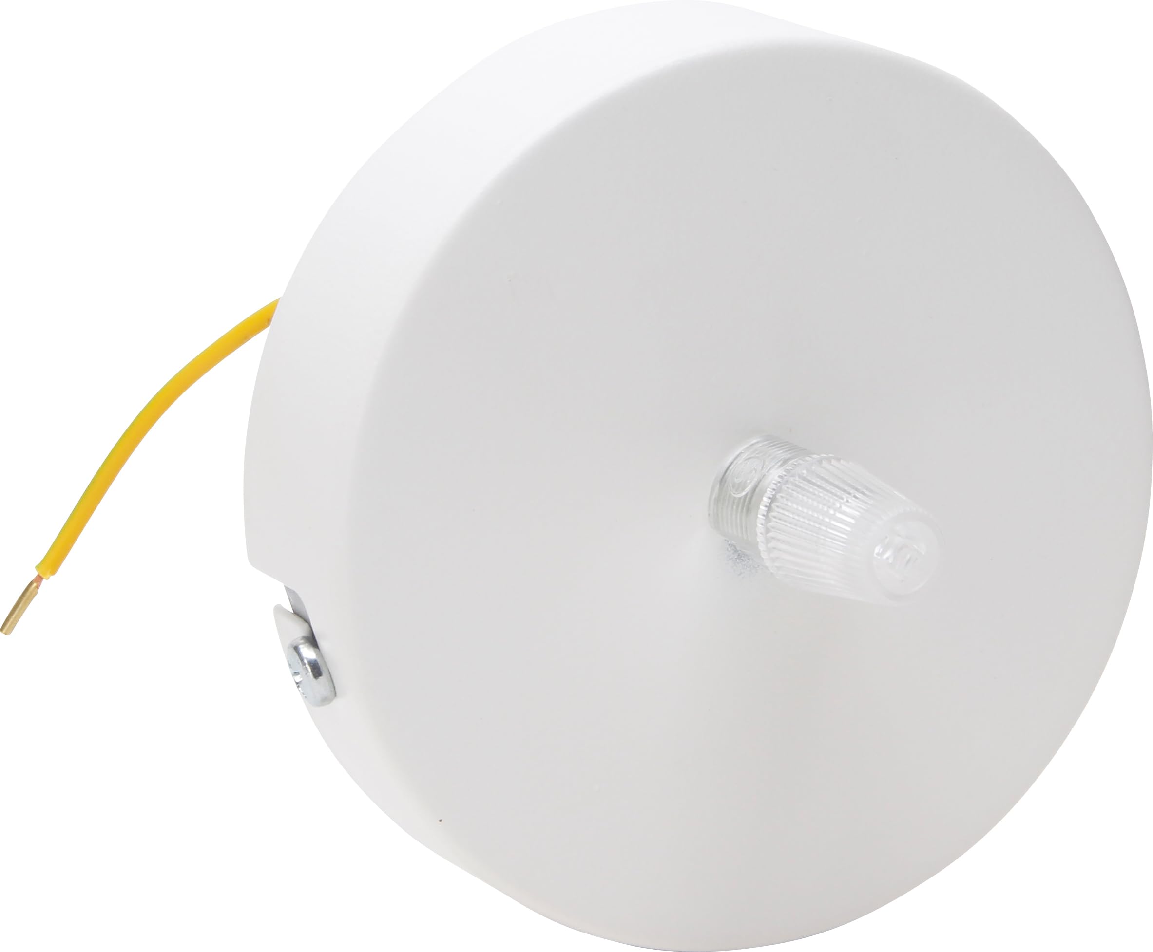 Kopp 341801010 Metal Ceiling Canopy Diameter 100 mm with Strain Relief Includes Mounting Material White