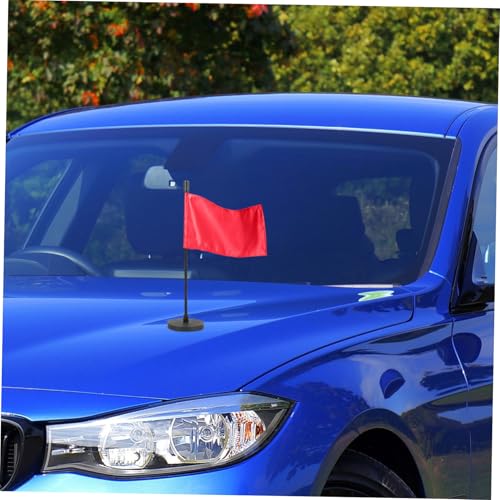 Porte-drapeau de voiture magnétique ventouse support mât noir robuste