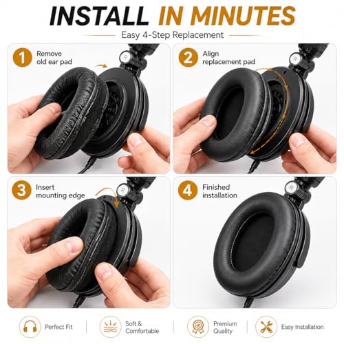 Street27 Earpads for Audio Technica M-Series Headphones - Image 6