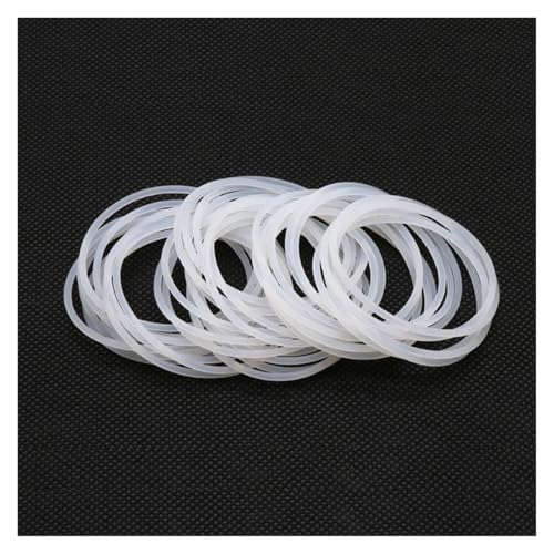 ノーブランド品 VMQ Oリングシールガスケット厚さCS2mm外径5?80mmシリコンゴム絶縁防水ワッシャー丸型ホワイト無毒10個(OD 40MM ID 36MM_CS 2MM)