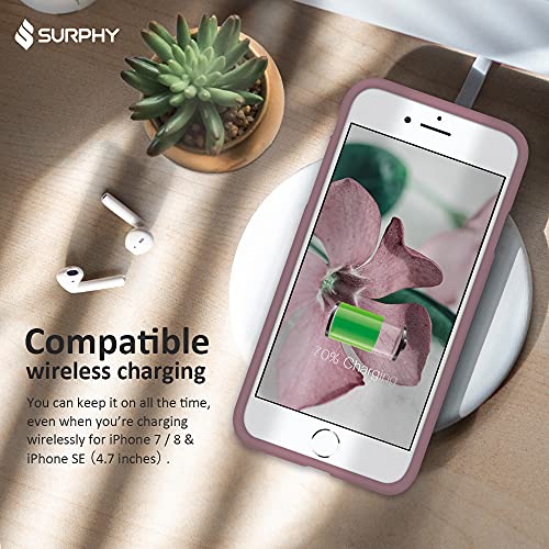 Surphy Silicone Case Compatible With Iphone Se Case (Se 2022 Case Se 3, Se 2020), Iphone 8 Case, Iphone 7 Case, Liquid Silicone Phone Case With Microfiber Lining (Lilac Purple) #TOP4