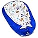 Amazinggirl Reductor de Cuna 90x50 cm - nidos para Bebes colecho Bebe Cuna algodón y Material Minky cálido Azul