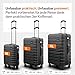 Travely Polycarbonat Koffer Set 77cm, 67cm, Handgepäck Koffer in einem Set, Sehr robuste Reisekoffer mit sanften Rollen & TSA Schloss, Reisekoffer